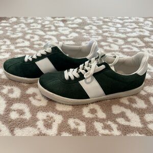 Women’s Topshop Green and White Casual Sneakers - Size 36/US 5
